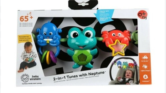 Baby Einstein 2-in-1 Tunes with Neptune Musical Activity Toy Bar