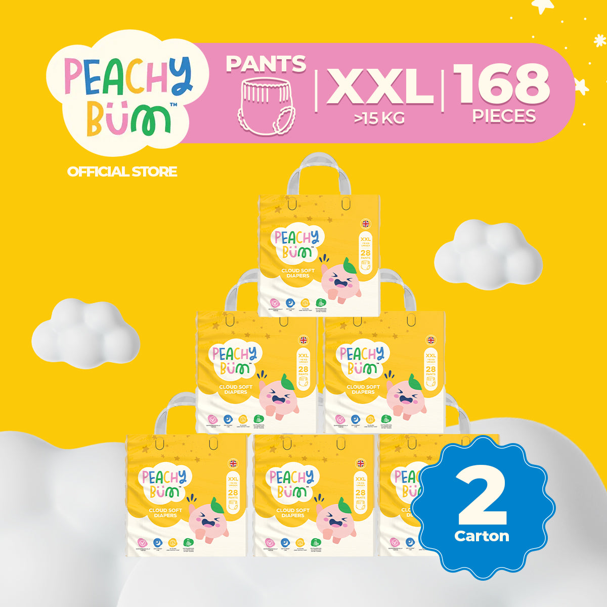 Peachy Bum Pants Diapers
