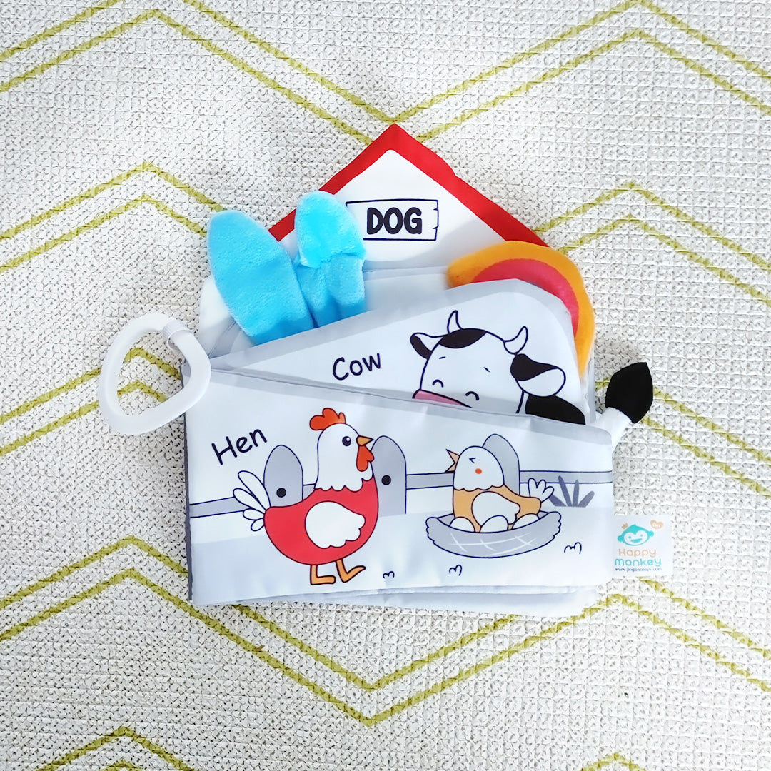 Stimulating Baby Sensory Washable Fun Fabric Book