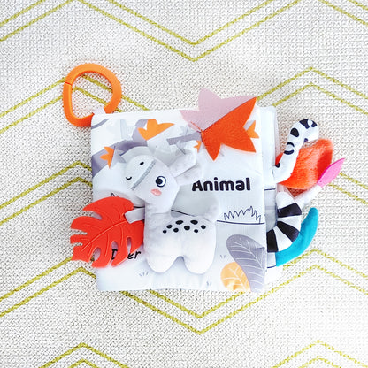 Interactive Baby Sensory Washable Cloth Book Flip Book