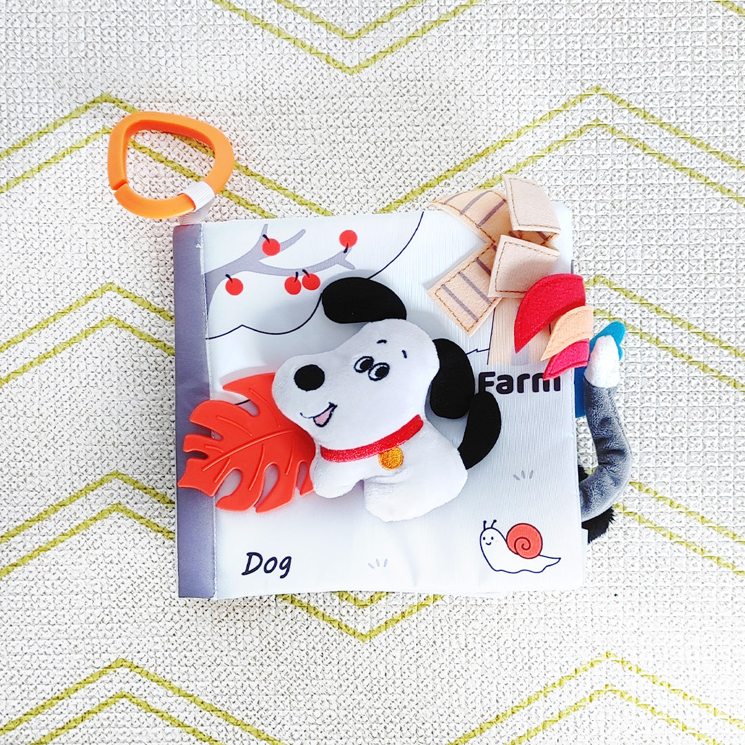 Interactive Baby Sensory Washable Cloth Book Flip Book
