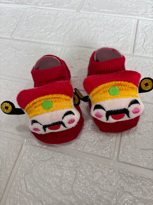 Chinese New Year Baby Socks - God of Fortune