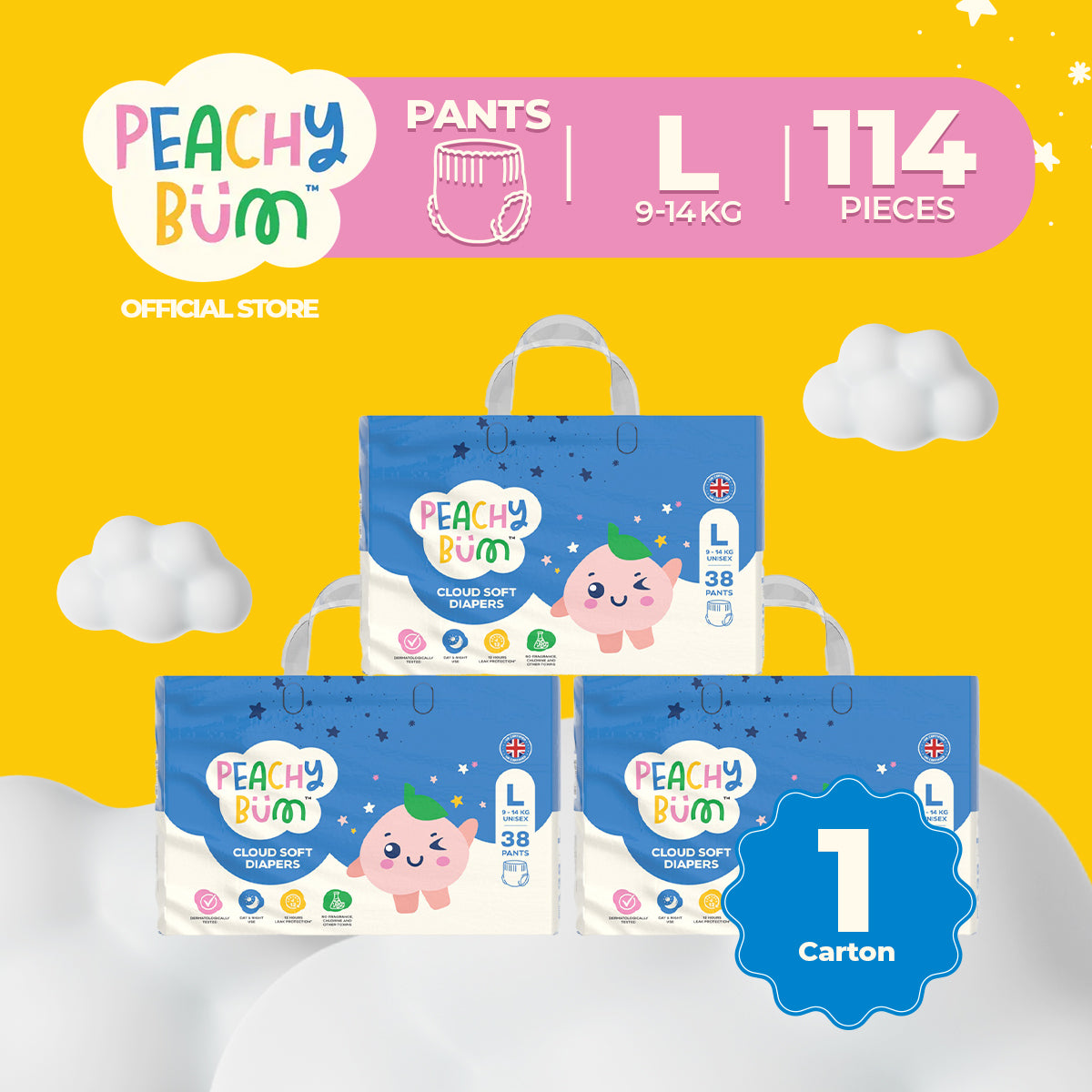 Peachy Bum Pants Diapers
