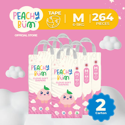 Peachy Bum Tape Diapers