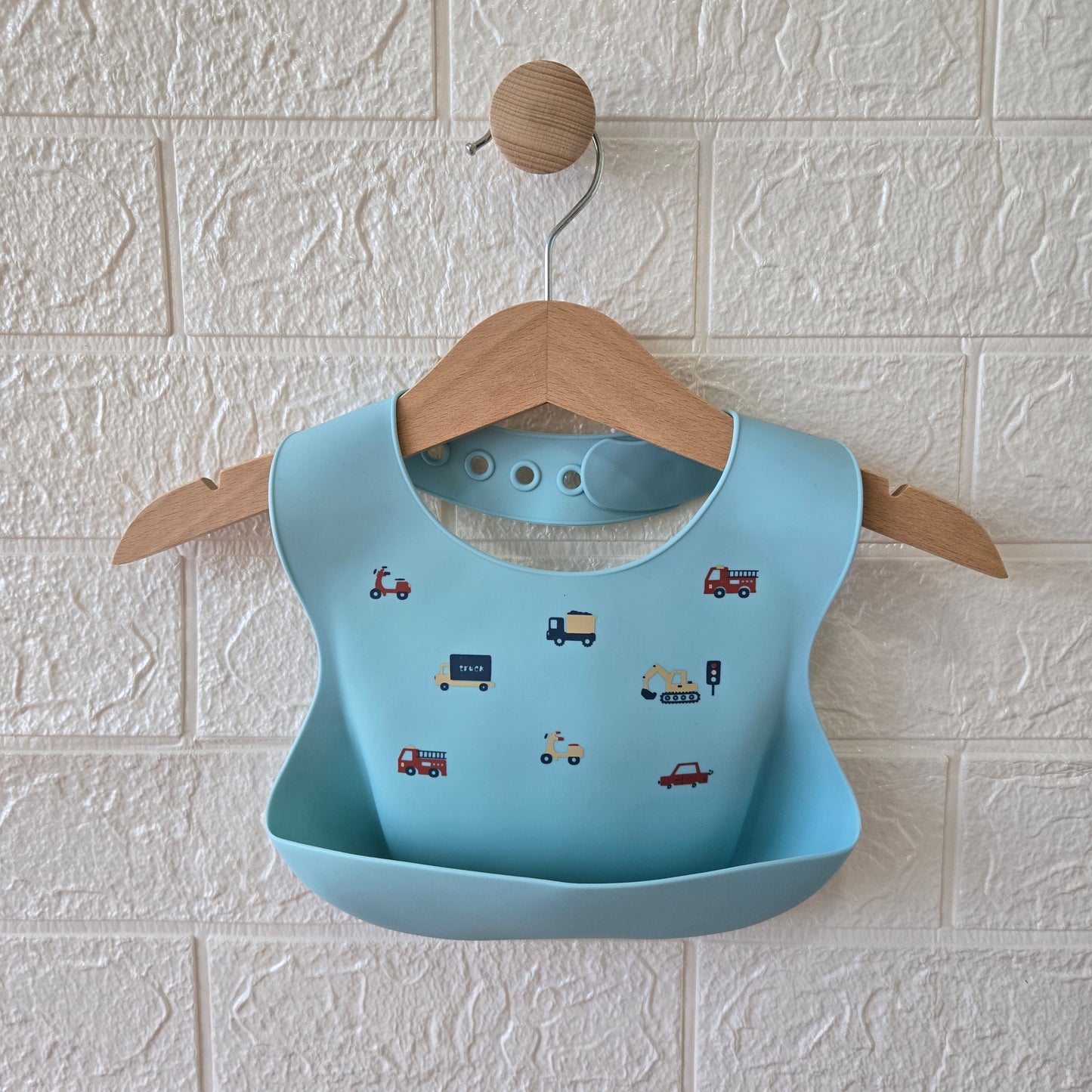 Lighted Weighted Printed Silicone Bib