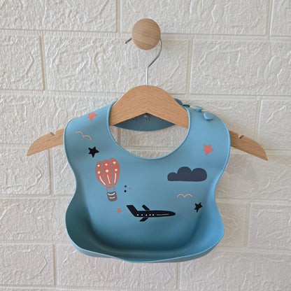 Lighted Weighted Printed Silicone Bib
